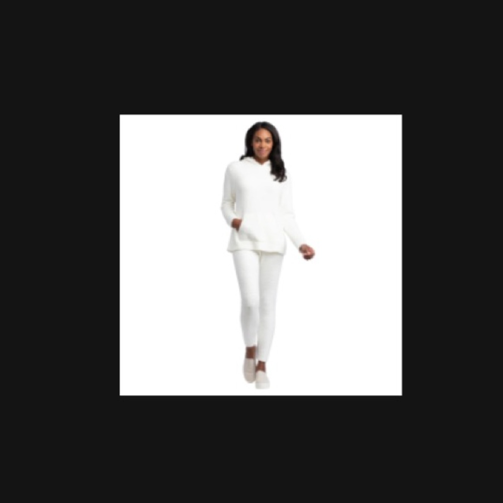 Softies Cozy White Hooded Sweater and Jogger Set. Small. - Picture 4 of 4